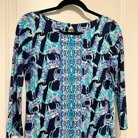 Lilly Pulitzer Women's Bay Shift Dress in Alpaca Your Bags Print Size Small - Picture 4 of 11